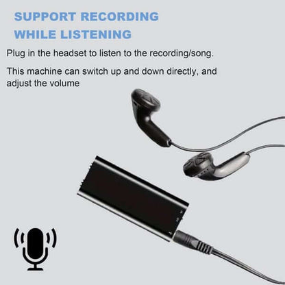 8GB Professional Voice Activated Digital Recorder & MP3 Player